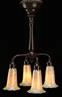 Quezal, Four Light Ceiling Fixture