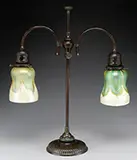 Double Student Lamp by Tiffany Studios, offered Nov 2016
