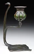 Cobra Candlestick by Tiffany Studios, offered Nov 2016