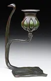 Cobra Candlestick by Tiffany Studios, offered Nov 2016