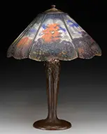 Reverse Painted Panel Lamp by Handel, sold Nov 2016