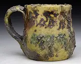 George Ohr, Burnt Babies” Art Pottery Handled Cup