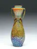 Zsolnay, Vase, Iridescent glaze shows wonderful purples, blues, greens and gold