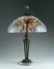 Handel, Reverse Painted Parrot Lamp