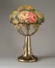 Pairpoint, Puffy Rose Bouquet Lamp