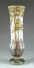 Daum, Scenic Vase, Exceptional enameled and cameo vase depicting birch trees in full bloom