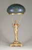 Loetz, Egyptian Revival Lamp