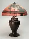 Reverse Painted Table Lamp by Handel, sold May 2003