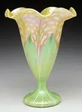 Decorated Vase by Quezal, offered Jun 2017