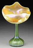 Quezal, Jack in the Pulpit Vase