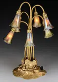 7-Light Lily Lamp by Tiffany Studios, offered Jun 2017
