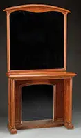 Majorelle, Art Nouveau Mirror and Console