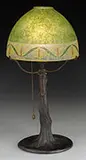 Obverse Painted Boudoir Lamp by Handel, sold Jun 2017