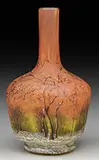 Daum, Winter Scene Vase
