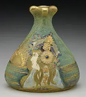 Rising Sun Portrait Vase by Amphora, sold Jun 2017