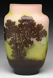 Scenic Cameo Vase by Galle, offered Jun 2017