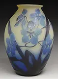 Cameo Glass Orchid Vase by Galle, offered Jun 2017