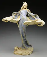 Amphora, Figural Leaf Lady Statue