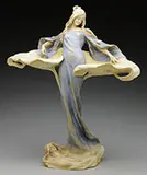 Amphora, Figural Leaf Lady Statue