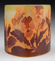 Cameo Glass Vase by Galle, offered Jun 2017