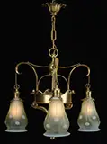 Three Light Chandelier by Loetz, offered Jun 2017