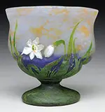 Padded and Wheel Carved Vase by Daum, offered Jun 2017