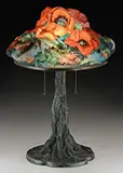 Pairpoint, Puffy Poppy Table Lamp