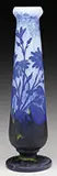 Cameo Glass Floral Vase by Daum, offered Jun 2017