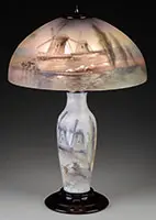 Windmill Table Lamp by Pairpoint, sold Jun 2017