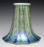 Quezal, Zipper Art Glass Shade