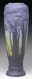 Daum, Mold Blown Scenic Vase