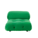 Mario Bellini, 'CAMALEONDA' MODULE FOR B&B ITALIA, Green textile upholstery over square form padded low seat. Manufacturer tag to underside