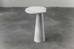 Angelo Mangiarotti, 'EROS' SIDE TABLE FOR SKIPPER, Carrara marble table. Part of the Eros series and produced for Skipper