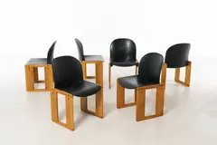 Afra & Tobia Scarpa, SIX 'DIALOGO' CHAIRS FOR B&B ITALIA
