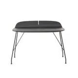 Philippe Starck, 'EARL OF WOOD' DESK FOR KARTELL, Black ash curved wood top on powder-coated black wire base