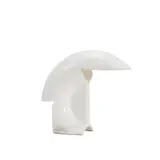 MARBLE 'BIAGIO' TABLE LAMP FOR FLOS by Afra & Tobia Scarpa, Sculptural form constructed from a single piece of Carrara marble. Faint manufacturer sticker remnants, sold Feb 2025