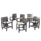 DINING SUITE PRODUCED BY CASSINA by Charles Rennie Mackintosh, sold Feb 2025