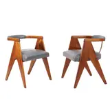 Schulim Krimper, PAIR OF ARMCHAIRS FOR THE MAAS CABARET