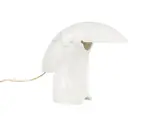 Tobia Scarpa, BIAGIO TABLE LAMP FOR FLOS, Constructed by hand from a single piece of Carrara marble. Plastic and metal fittings. Retains sticker