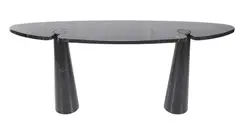 CONSOLE FOR FLOS by Angelo Mangiarotti, Black Italian marble in three pieces, sold Apr 2022