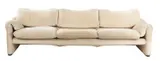 Vico Magistretti, THREE SEAT 'MARALUNGA' SOFA FOR CASSINA