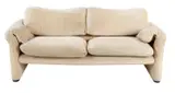 Vico Magistretti, TWO SEAT 'MARALUNGA' SOFA FOR CASSINA