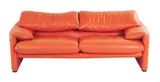 Vico Magistretti, TWO SEAT 'MARALUNGA' SOFA FOR CASSINA