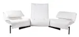 Vico Magistretti, PAIR OF 'VERANDA' THREE SEAT SOFAS FOR CASSINA