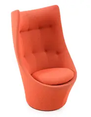 EXPO CHAIR by Grant Featherston, Original orange wool upholstery, sold Jul 2017