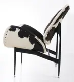 Grant Featherston, SCAPE CHAIR, Cowhide upholstery on metal frame