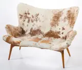 Grant Featherston, R161 SETTEE, In cowhide upholstery