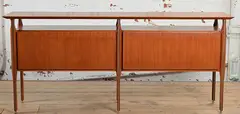 Drop front cabinet by Ico Parisi, Rosewood with blondewood interior, sold Nov 2015