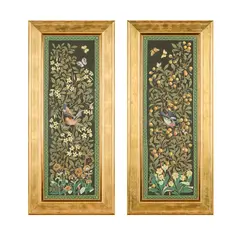Minton, PAIR OF FRAMED AESTHETIC MOVEMENT TILE PANELS, CIRCA 1880, 1880