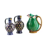 Minton, GROUP OF MAJOLICA WARES, CIRCA 1875, 1875, glazed earthenware